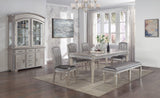 Klina Silver Champagne Dining Bench by Crown Mark at Eve Furniture