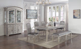 Klina Silver Champagne Dining Bench by Crown Mark at Eve Furniture