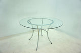 Kline Chrome 48-inch Round Glass Top Dining Table by Coaster at Eve Furniture