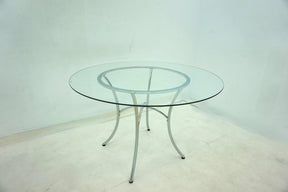 Kline Chrome 48-inch Round Glass Top Dining Table by Coaster at Eve Furniture
