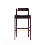Klismos Barstool in Black and Dark Walnut (set of 2) by Manhattan Comfort at Eve Furniture