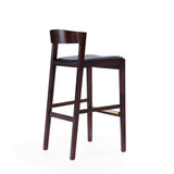 Klismos Barstool in Black and Dark Walnut (set of 2) by Manhattan Comfort at Eve Furniture