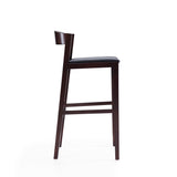 Klismos Barstool in Black and Dark Walnut (set of 2) by Manhattan Comfort at Eve Furniture