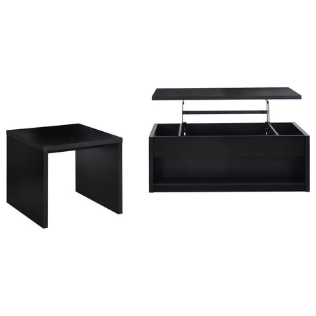Knapp Black 2-Piece Lift Top Occasional Table Set by Coaster at Eve Furniture