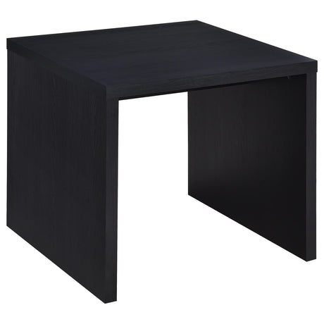 Knapp Black Square Side End Table by Coaster at Eve Furniture