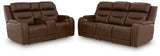 Knightington Brown Power Reclining Living Room Set by Ashley at Eve Furniture