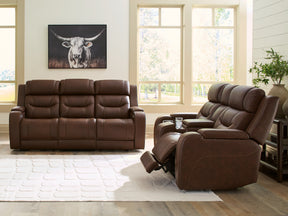 Knightington Brown Power Reclining Living Room Set by Ashley at Eve Furniture