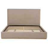 Knox Khaki Eastern King Fabric Upholstered Platform Bed by Coaster at Eve Furniture