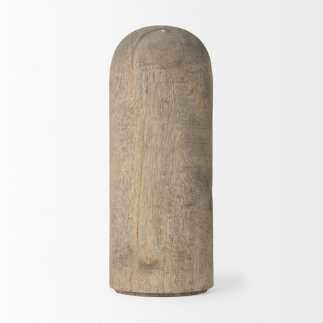Knox Large Gray-Wash Wood Decorative Object by Mercana at Eve Furniture