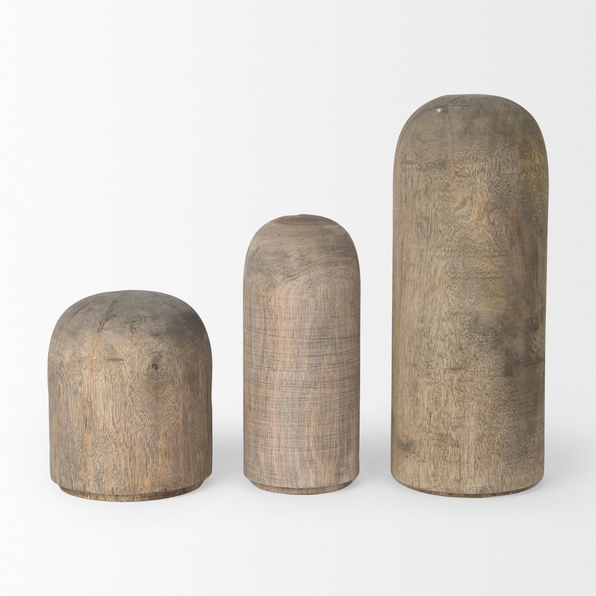 Knox Large Gray-Wash Wood Decorative Object by Mercana at Eve Furniture