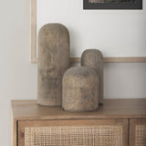 Knox Large Gray-Wash Wood Decorative Object by Mercana at Eve Furniture