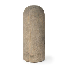 Knox Large Gray-Wash Wood Decorative Object by Mercana at Eve Furniture
