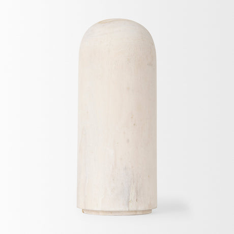 Knox Medium White-Wash Wood Decorative Object by Mercana at Eve Furniture