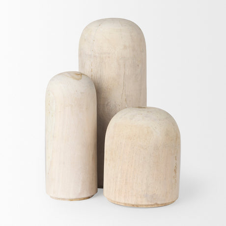 Knox Medium White-Wash Wood Decorative Object by Mercana at Eve Furniture