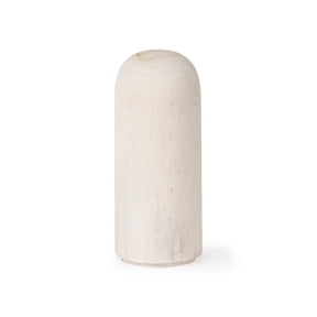 Knox Medium White-Wash Wood Decorative Object by Mercana at Eve Furniture