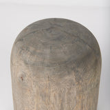 Knox Short Gray-Wash Wood Decorative Object by Mercana at Eve Furniture