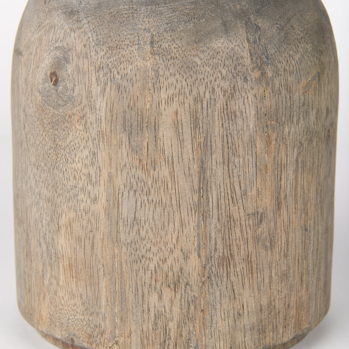 Knox Short Gray-Wash Wood Decorative Object by Mercana at Eve Furniture