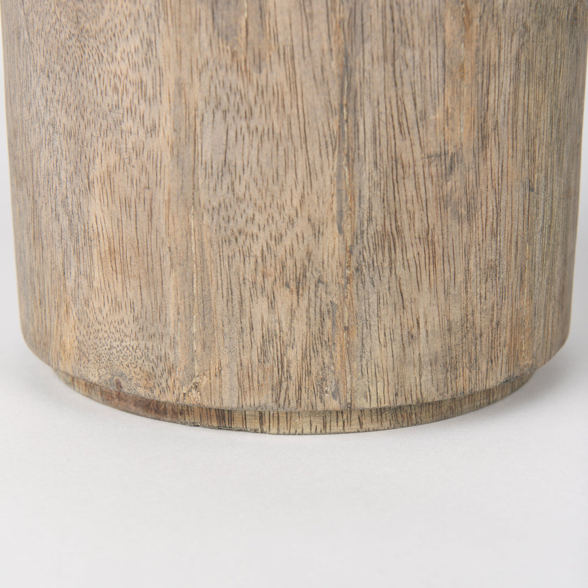 Knox Short Gray-Wash Wood Decorative Object by Mercana at Eve Furniture