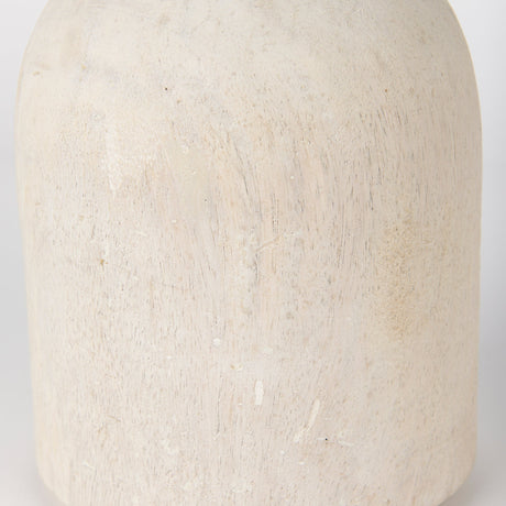 Knox Short White-Wash Wood Decorative Object by Mercana at Eve Furniture