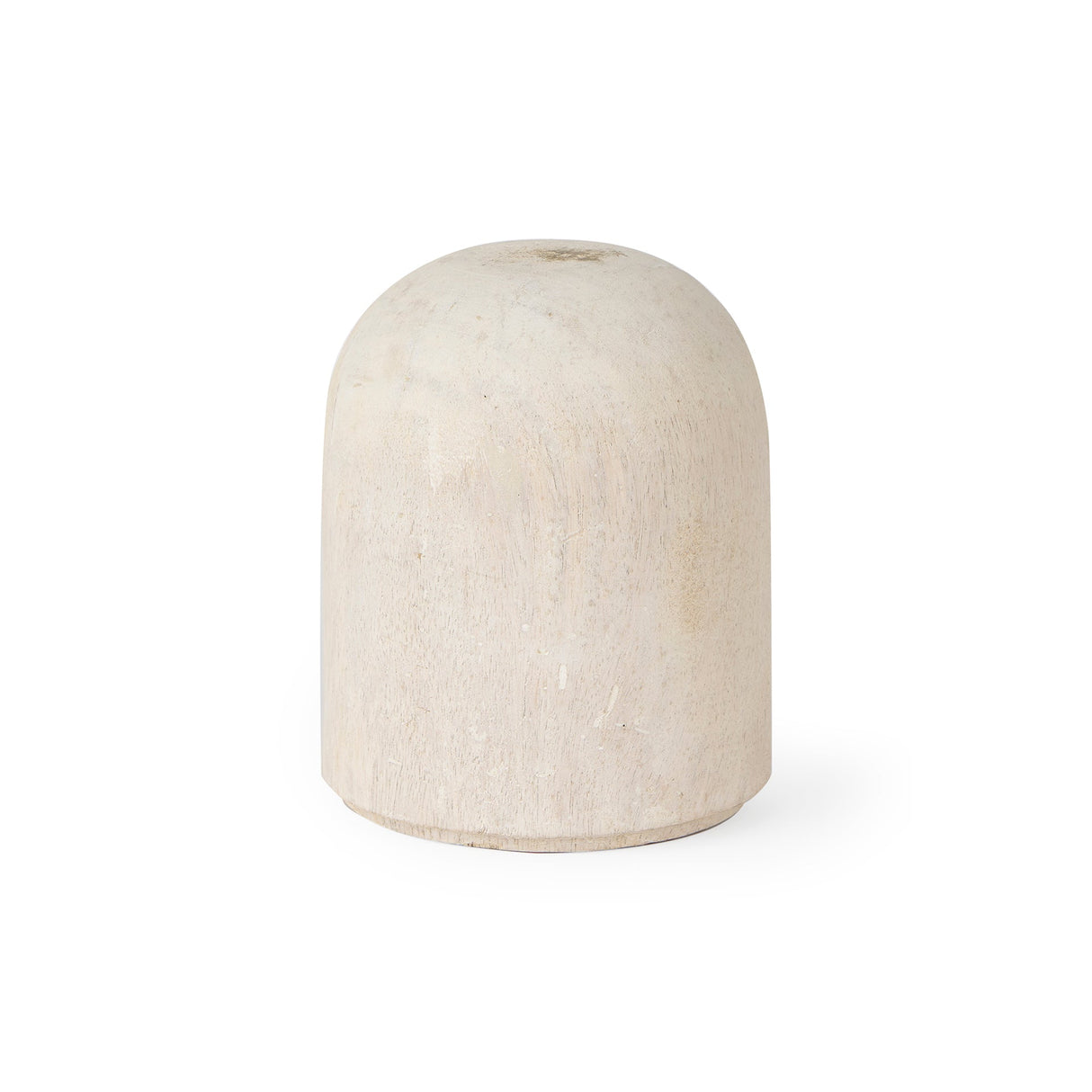 Knox Short White-Wash Wood Decorative Object by Mercana at Eve Furniture