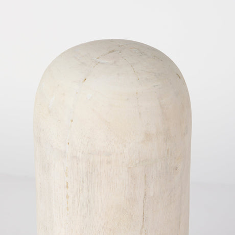 Knox Tall White-Wash Wood Decorative Object by Mercana at Eve Furniture