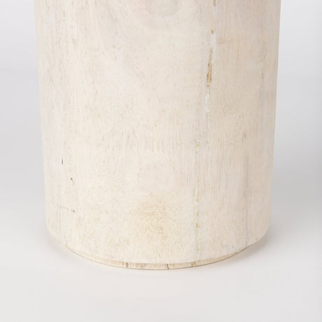Knox Tall White-Wash Wood Decorative Object by Mercana at Eve Furniture