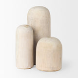 Knox Tall White-Wash Wood Decorative Object by Mercana at Eve Furniture