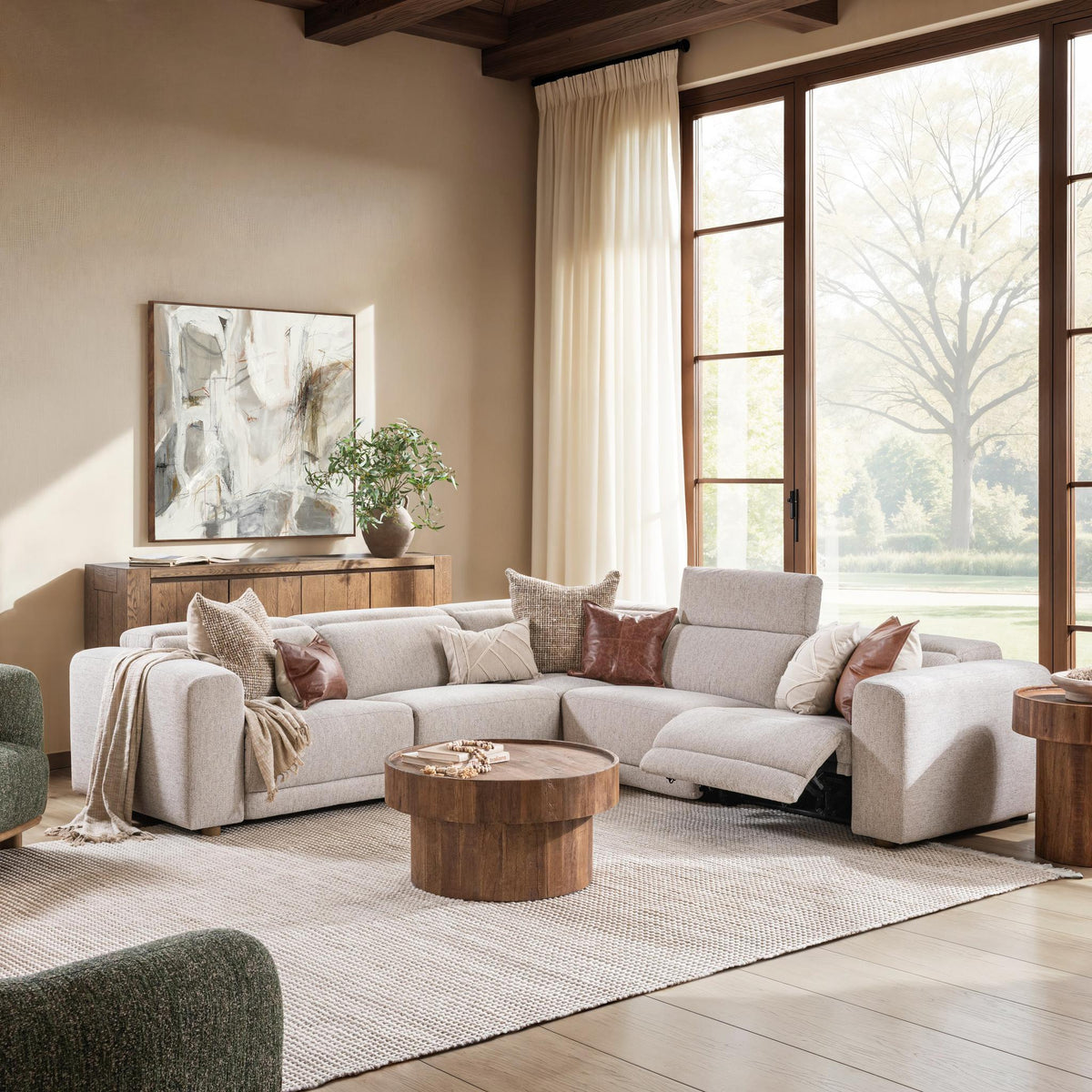 Knoxville 5 Piece Reclining Sectional by Classic Home at Eve Furniture