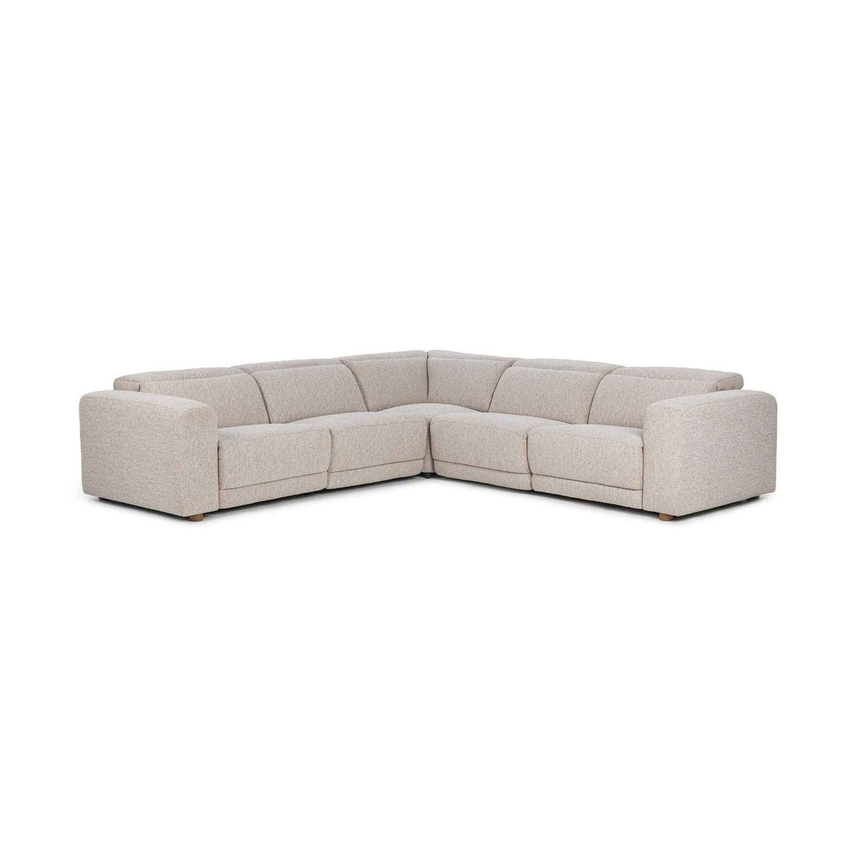 Knoxville 5pc Power Recliner Sectional - Gray by Classic Home at Eve Furniture