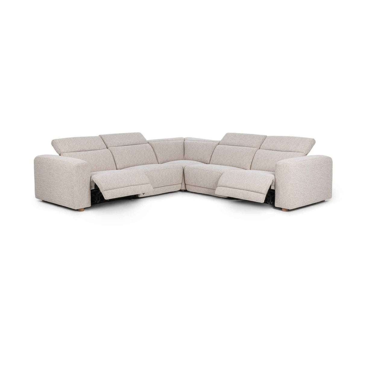 Knoxville 5pc Power Recliner Sectional - Gray by Classic Home at Eve Furniture