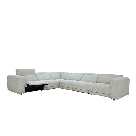 Knoxville Gray 6 Piece Power Recliner Sectional by Classic Home at Eve Furniture