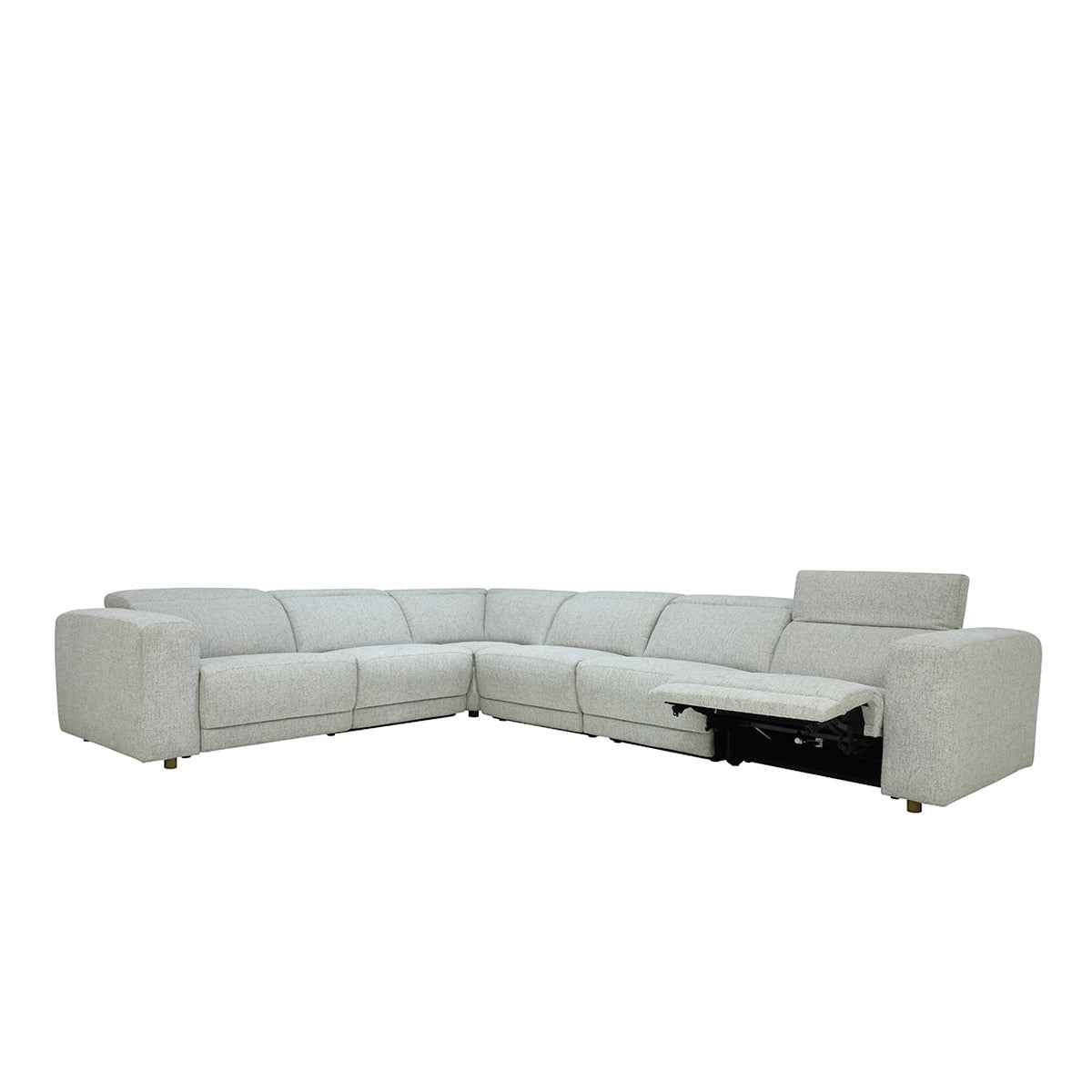 Knoxville Gray 6 Piece Power Recliner Sectional by Classic Home at Eve Furniture