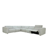 Knoxville Gray 6 Piece Power Recliner Sectional by Classic Home at Eve Furniture