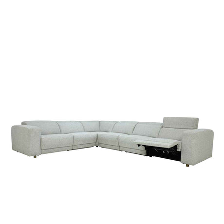 Knoxville Gray 6 Piece Power Recliner Sectional by Classic Home at Eve Furniture