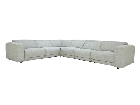 Knoxville Gray 6 Piece Power Recliner Sectional by Classic Home at Eve Furniture