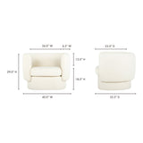 Koba Maya White Chair by Moe's Home at Eve Furniture