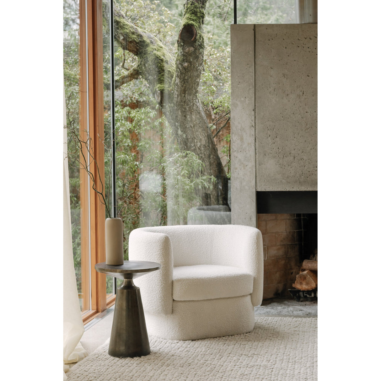 Koba Maya White Chair by Moe's Home at Eve Furniture