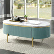 Koblenz Light Teal Coffee Table by Furniture of America at Eve Furniture