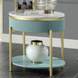 Koblenz Light Teal End Table by Furniture of America at Eve Furniture