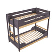 Koda Natural/Plum Twin/Twin Bunk Bed by Homelegance at Eve Furniture