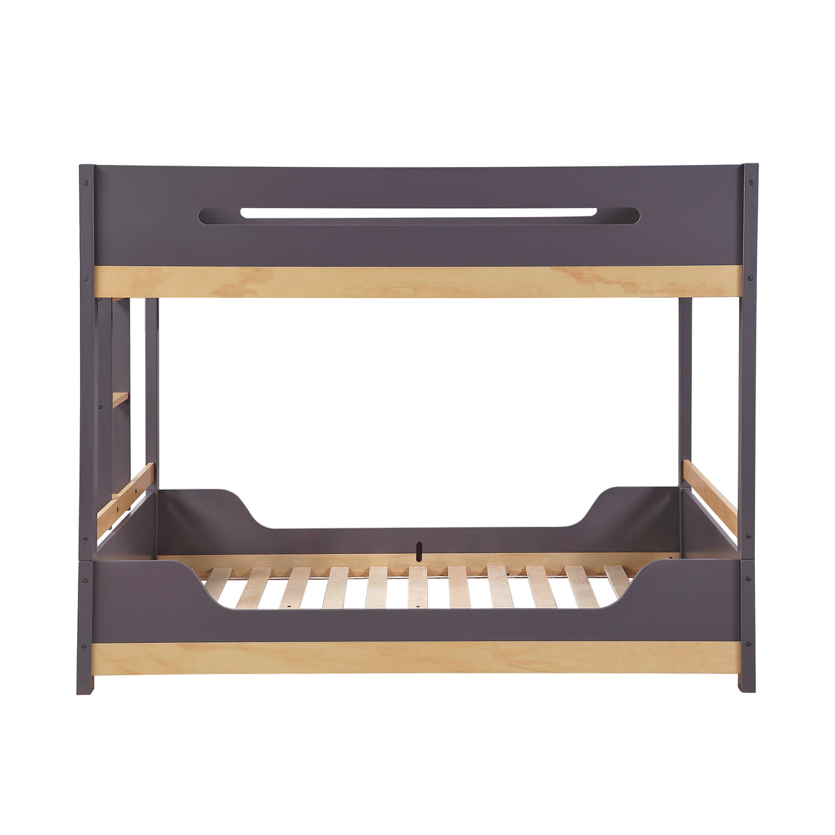 Koda Plum/Natural Full/Full Bunk Bed by Homelegance at Eve Furniture