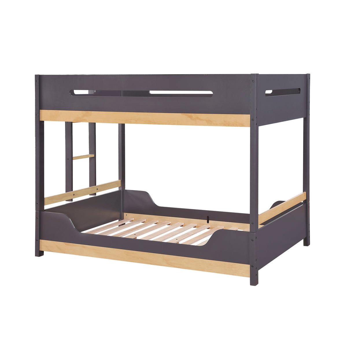 Koda Plum/Natural Full/Full Bunk Bed by Homelegance at Eve Furniture