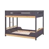 Koda Plum/Natural Full/Full Bunk Bed by Homelegance at Eve Furniture