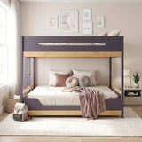Koda Plum/Natural Full/Full Bunk Bed by Homelegance at Eve Furniture