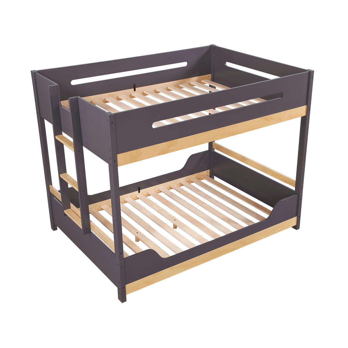 Koda Plum/Natural Full/Full Bunk Bed by Homelegance at Eve Furniture