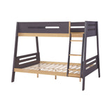 Koda Plum/Natural Twin/Full Bunk Bed by Homelegance at Eve Furniture
