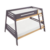 Koda Plum/Natural Twin/Full Bunk Bed by Homelegance at Eve Furniture