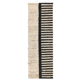 Kofu Stripe Natural/Black Rug by Classic Home at Eve Furniture
