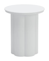 Kogur White Outdoor Side Table by Zuomod at Eve Furniture