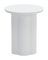 Kogur White Outdoor Side Table by Zuomod at Eve Furniture